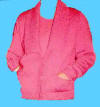 Rose-coloured cardigan